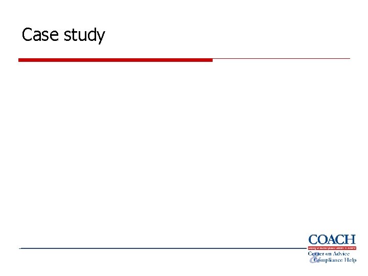 Case study 