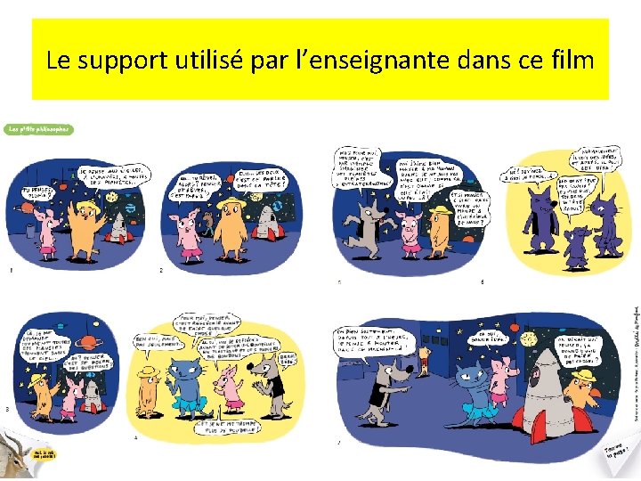 Le support utilisé par l’enseignante dans ce film 