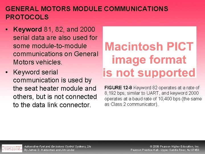 GENERAL MOTORS MODULE COMMUNICATIONS PROTOCOLS • Keyword 81, 82, and 2000 serial data are