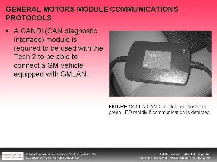 GENERAL MOTORS MODULE COMMUNICATIONS PROTOCOLS • A CANDi (CAN diagnostic interface) module is required