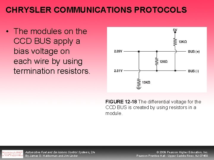 CHRYSLER COMMUNICATIONS PROTOCOLS • The modules on the CCD BUS apply a bias voltage