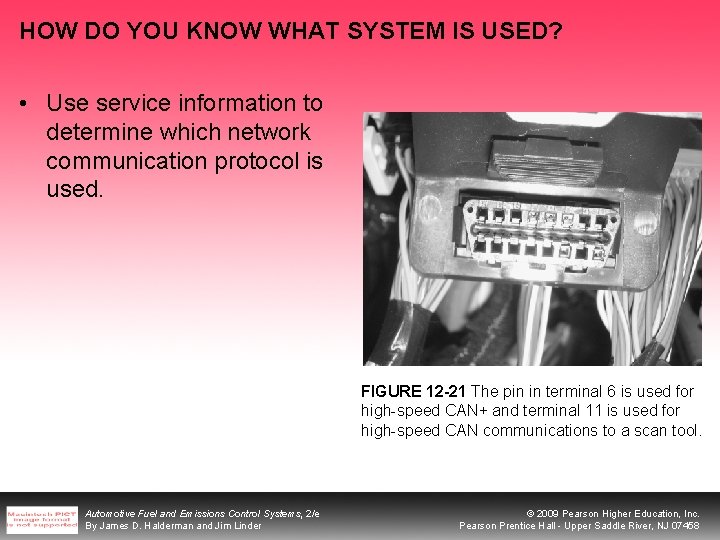 HOW DO YOU KNOW WHAT SYSTEM IS USED? • Use service information to determine