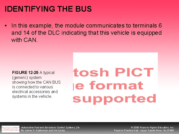 IDENTIFYING THE BUS • In this example, the module communicates to terminals 6 and