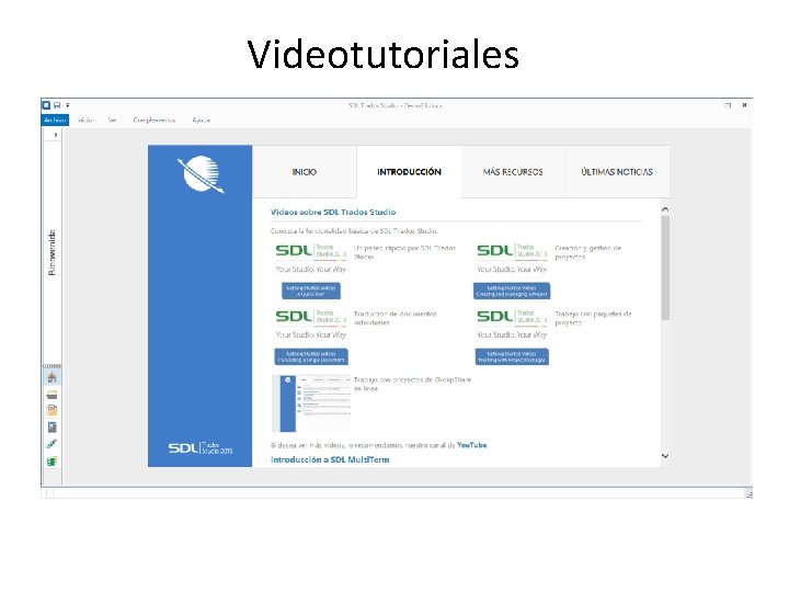 Videotutoriales 