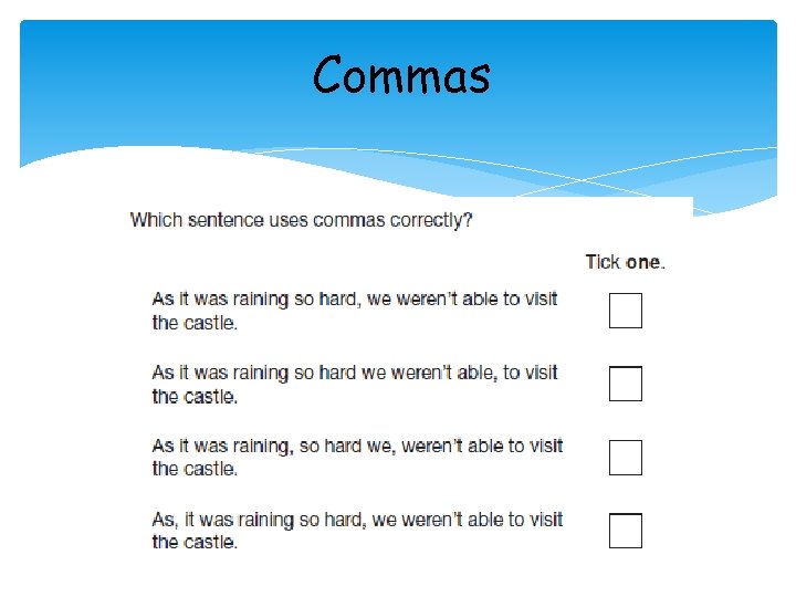 Commas 