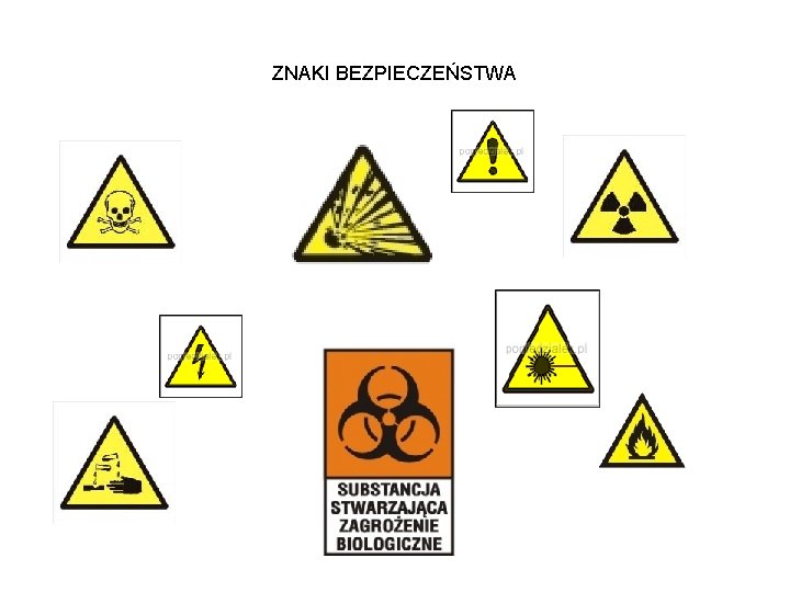 ZNAKI BEZPIECZEŃSTWA 