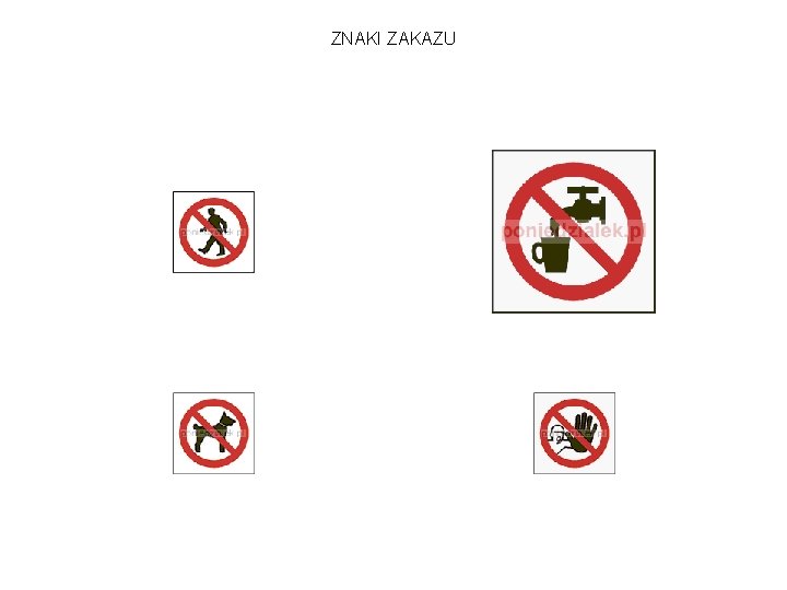 ZNAKI ZAKAZU 