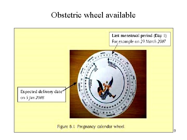 Obstetric wheel available 9 