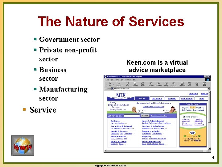 The Nature of Services § Government sector § Private non-profit sector § Business sector