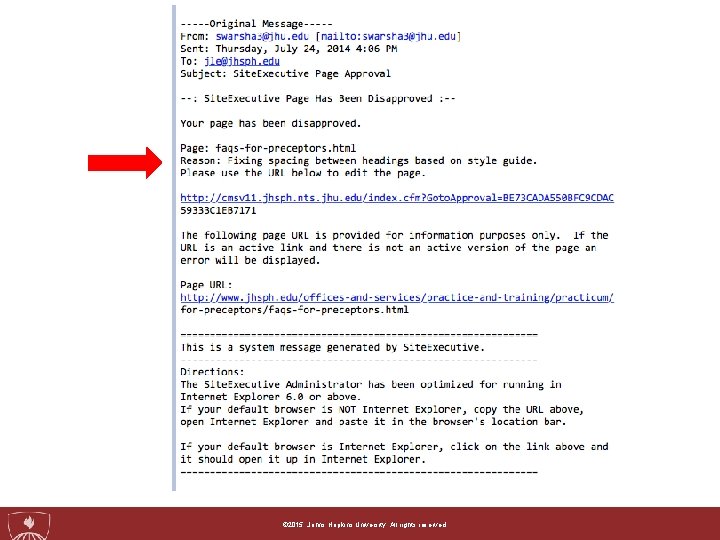 © 2015, Johns Hopkins University. All rights reserved. 