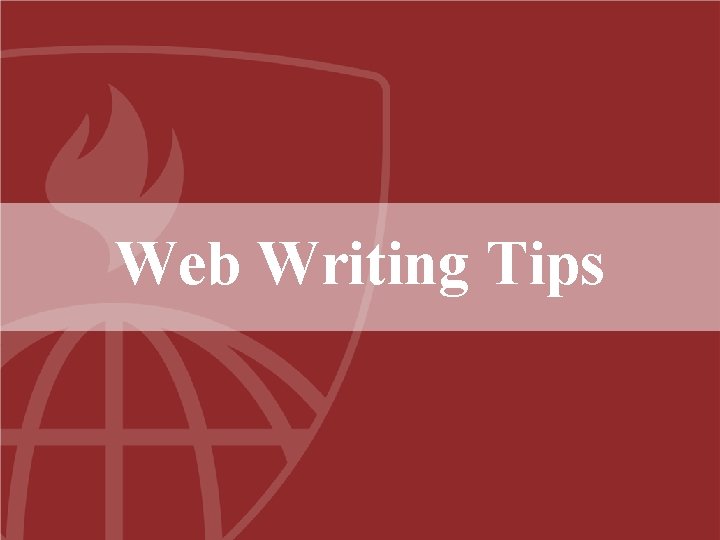 Web Writing Tips 