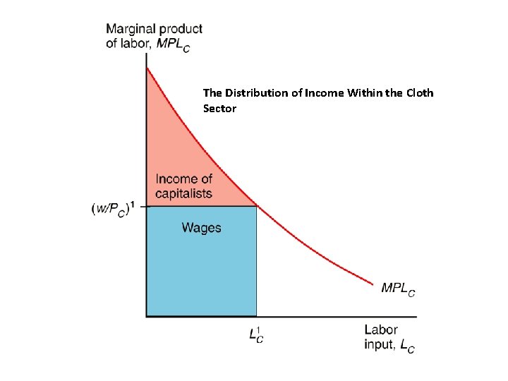 The Distribution of Income Within the Cloth Sector 