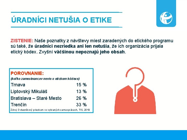 ÚRADNÍCI NETUŠIA O ETIKE ZISTENIE: Naše poznatky z návštevy miest zaradených do etického programu