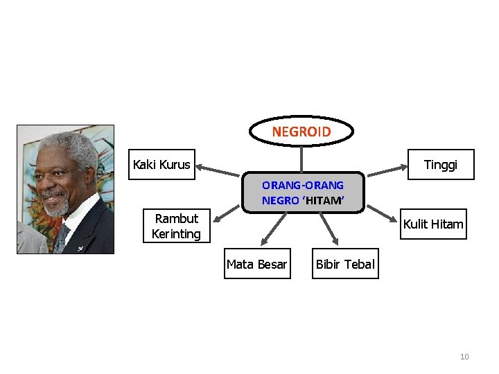 NEGROID Kaki Kurus Tinggi ORANG-ORANG NEGRO ‘HITAM’ Rambut Kerinting Kulit Hitam Mata Besar Bibir