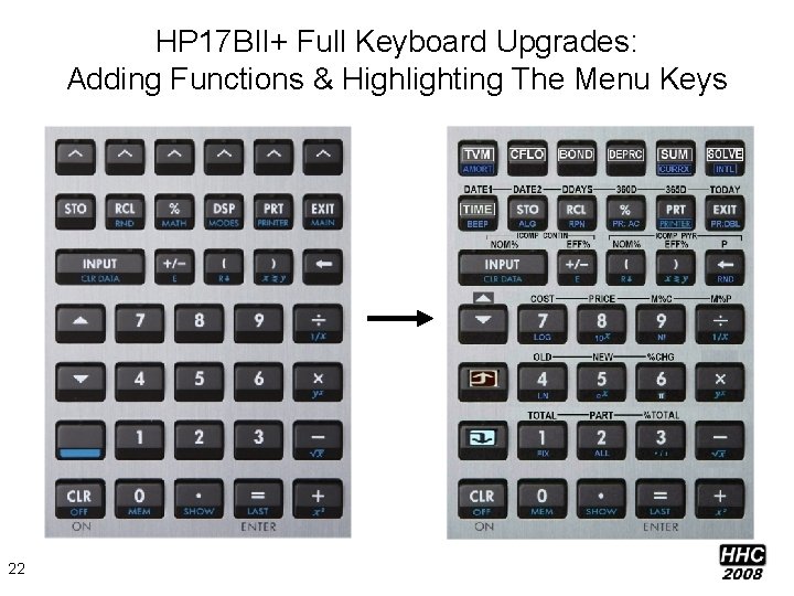 HP 17 BII+ Full Keyboard Upgrades: Adding Functions & Highlighting The Menu Keys 22