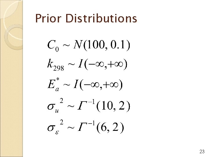 Prior Distributions 23 