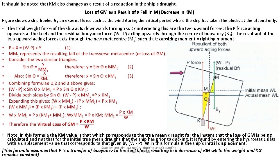 It should be noted that KM also changes as a result of a reduction It should be noted that KM also changes as a result of a reduction