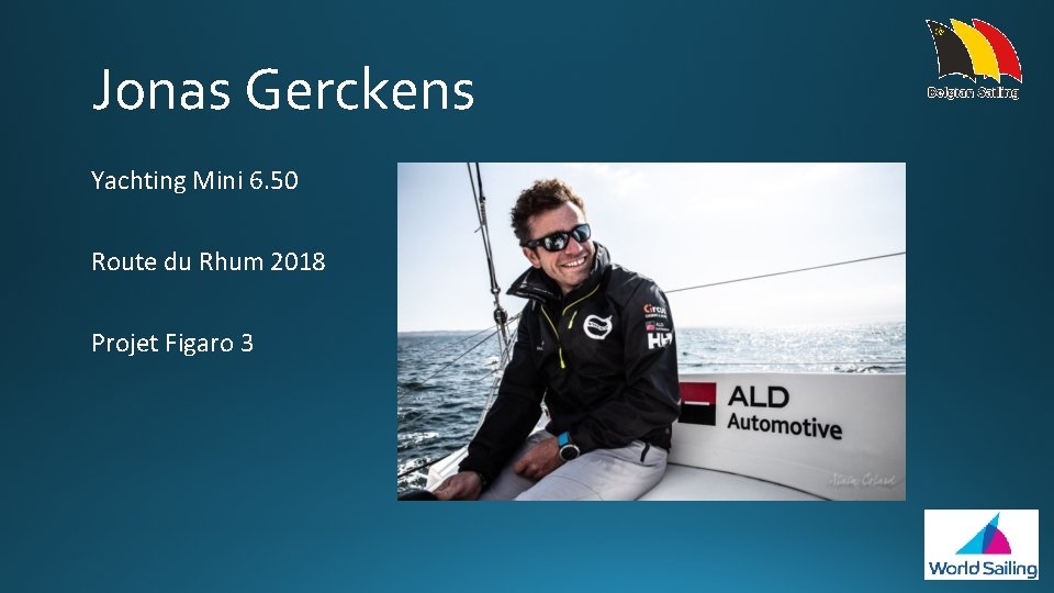 Jonas Gerckens Yachting Mini 6. 50 Route du Rhum 2018 Projet Figaro 3 