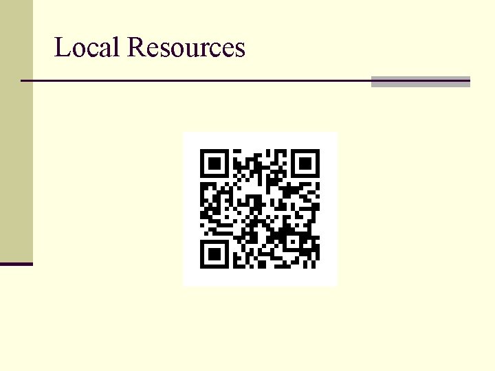 Local Resources 