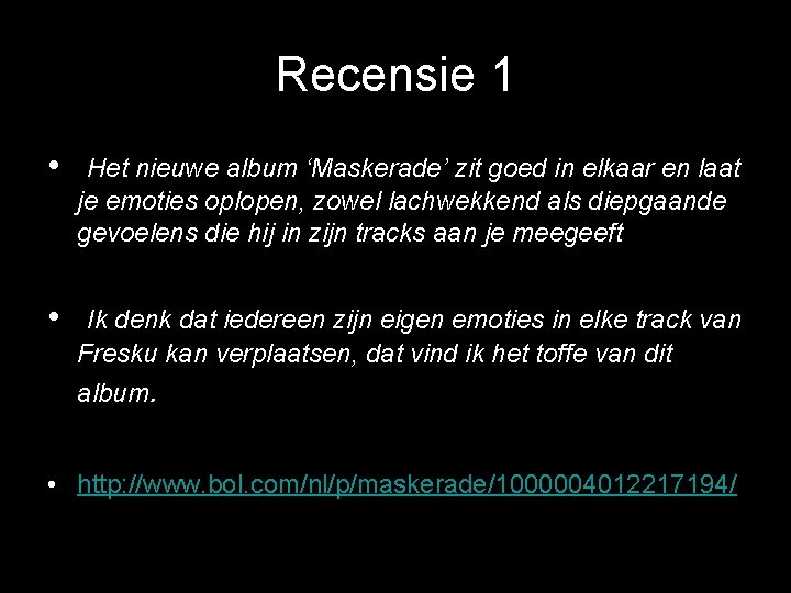 Recensie 1 • Het nieuwe album ‘Maskerade’ zit goed in elkaar en laat je