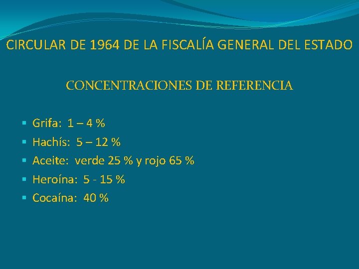 CIRCULAR DE 1964 DE LA FISCALÍA GENERAL DEL ESTADO CONCENTRACIONES DE REFERENCIA § §