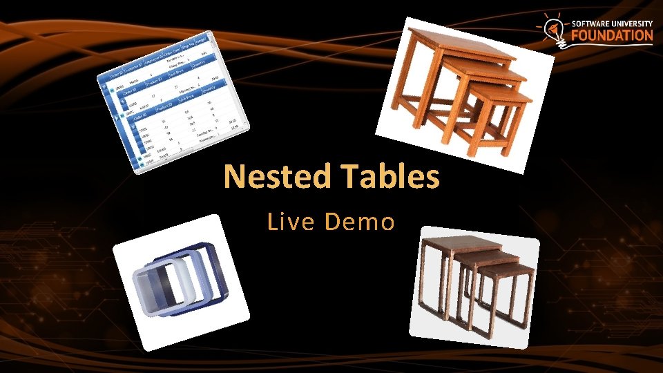 Nested Tables Live Demo 