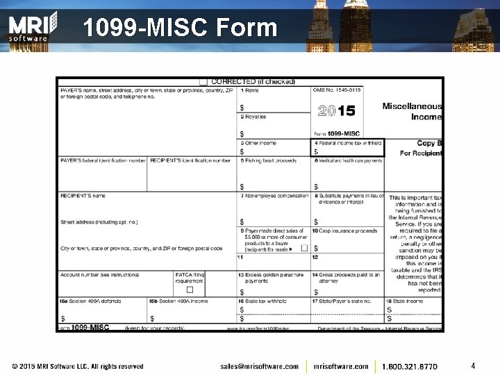 1099 -MISC Form 4 