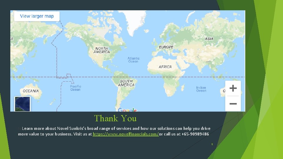 Thank You To Learn more about Novel Sunkris’s broad range of services and how