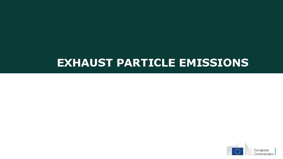 EXHAUST PARTICLE EMISSIONS 