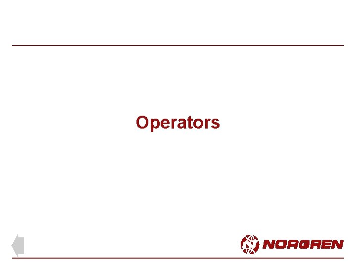 Operators Operators