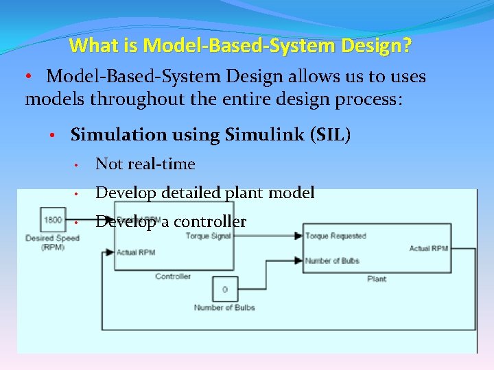 What is Model-Based-System Design? • Model-Based-System Design allows us to uses models throughout the What is Model-Based-System Design? • Model-Based-System Design allows us to uses models throughout the