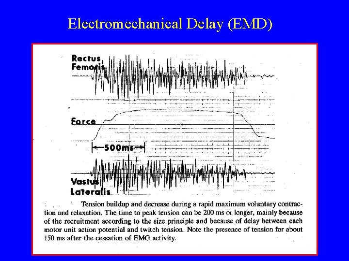 Electromechanical Delay (EMD) 