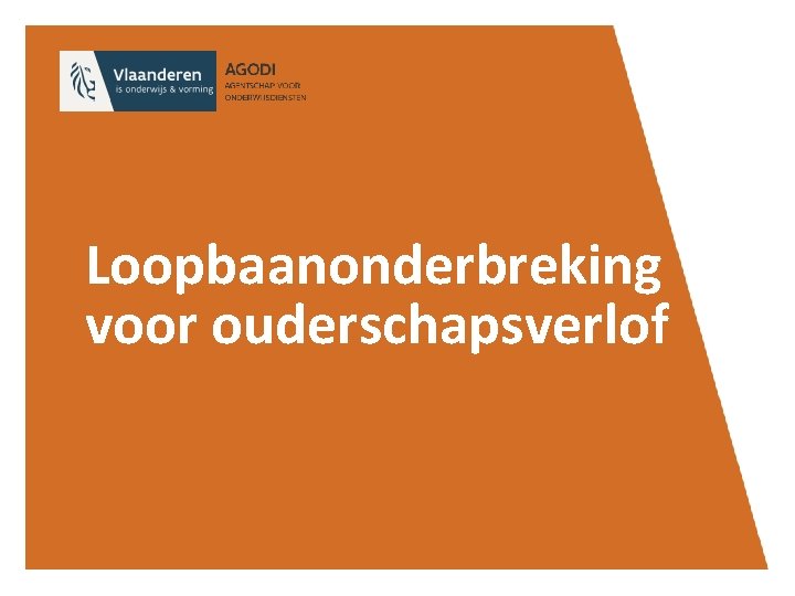 Loopbaanonderbreking voor ouderschapsverlof 