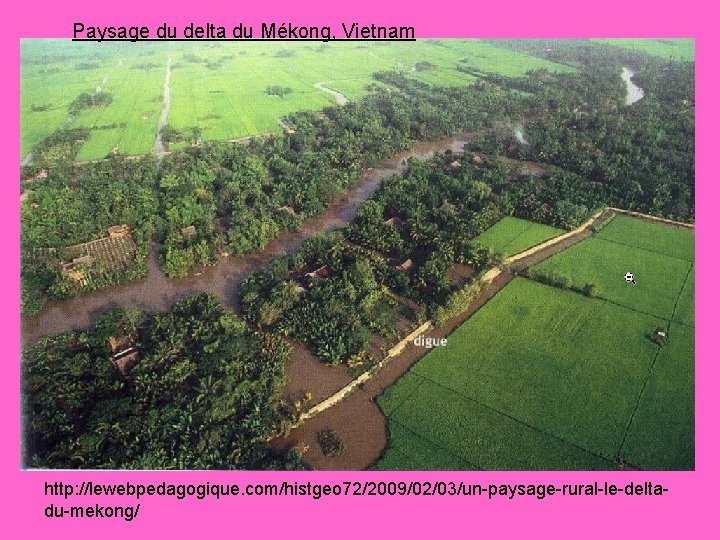 Paysage du delta du Mékong, Vietnam http: //lewebpedagogique. com/histgeo 72/2009/02/03/un-paysage-rural-le-deltadu-mekong/ 