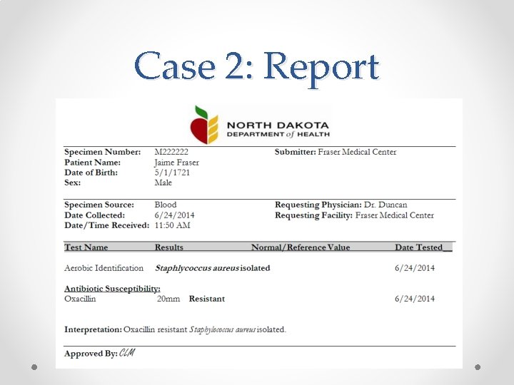 Case 2: Report 