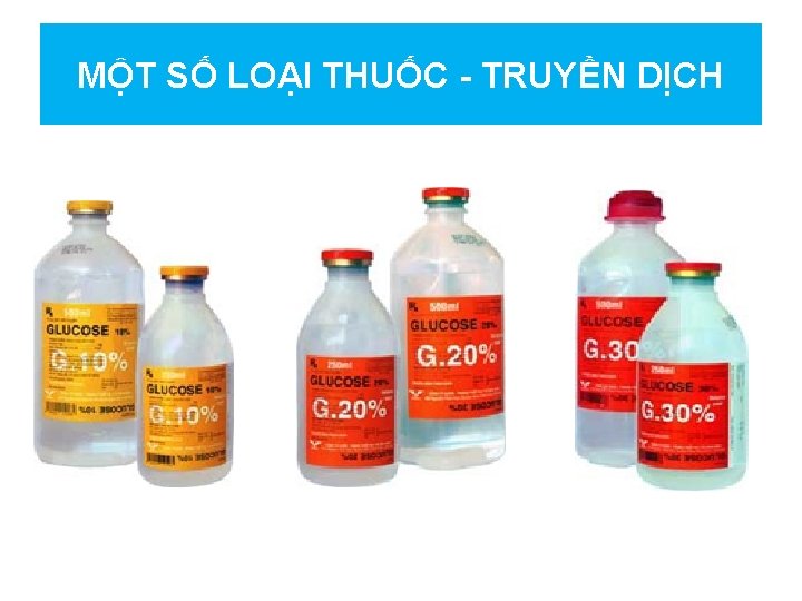 MỘT SỐ LOẠI THUỐC - TRUYỀN DỊCH 