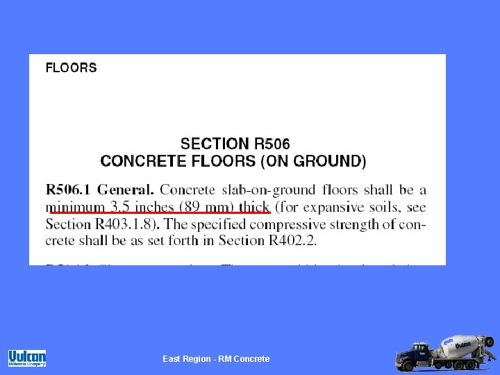 East Region - RM Concrete 