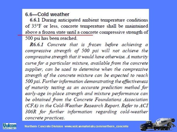 Northern Concrete Division www. vulcanmaterials. com/northern_concrete 