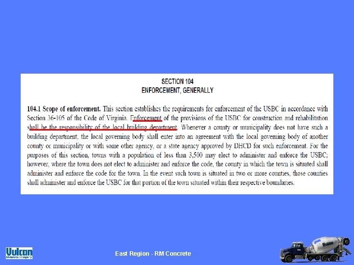 East Region - RM Concrete 