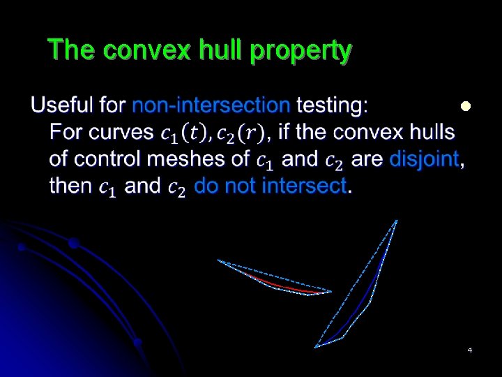 The convex hull property l 4 