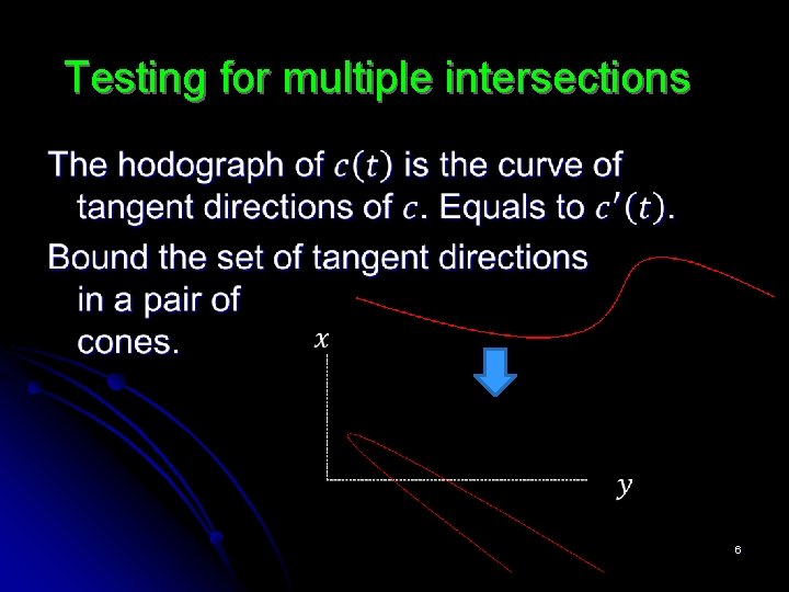 Testing for multiple intersections 6 