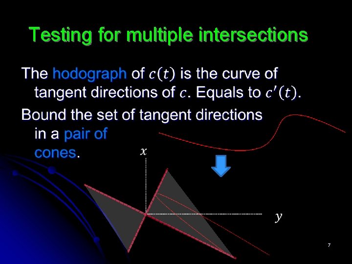 Testing for multiple intersections 7 