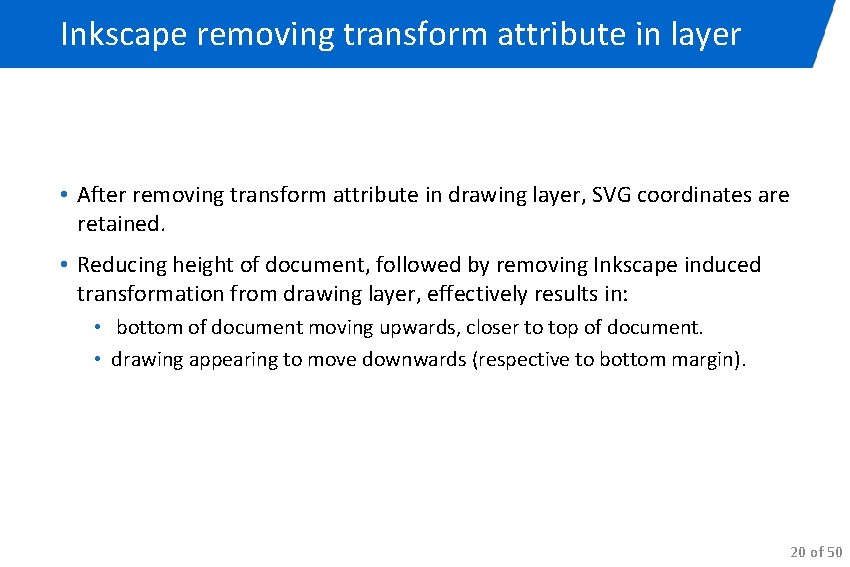 Inkscape removing transform attribute in layer • After removing transform attribute in drawing layer,