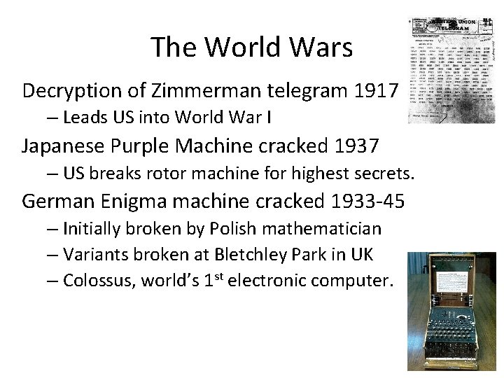 The World Wars Decryption of Zimmerman telegram 1917 – Leads US into World War