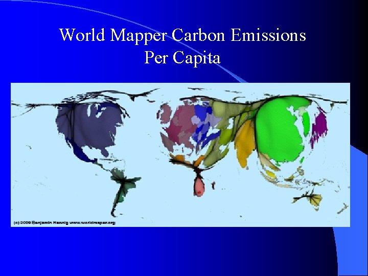 World Mapper Carbon Emissions Per Capita 