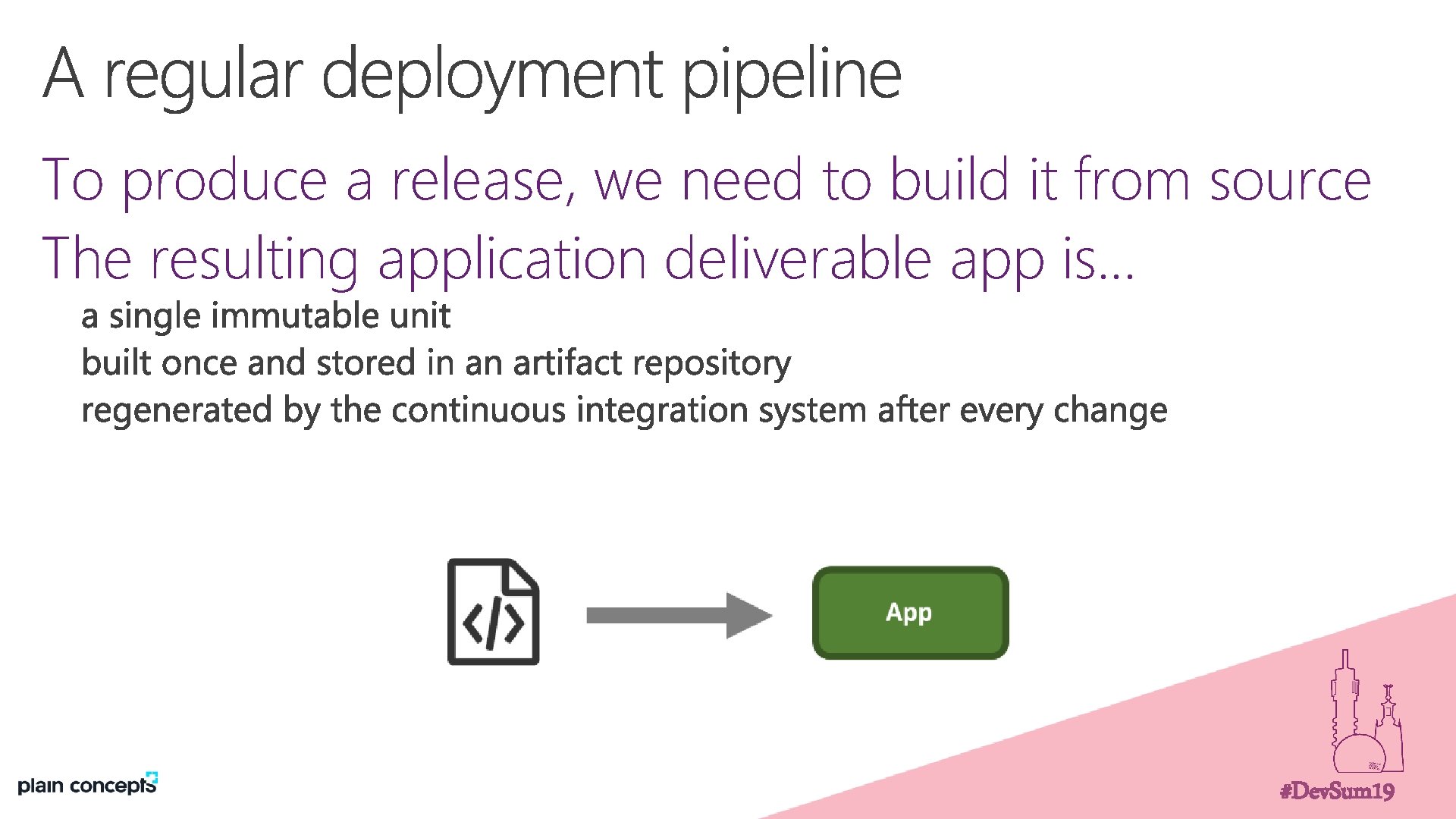 To produce a release, we need to build it from source The resulting application