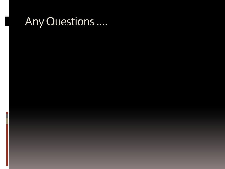 Any Questions. . 