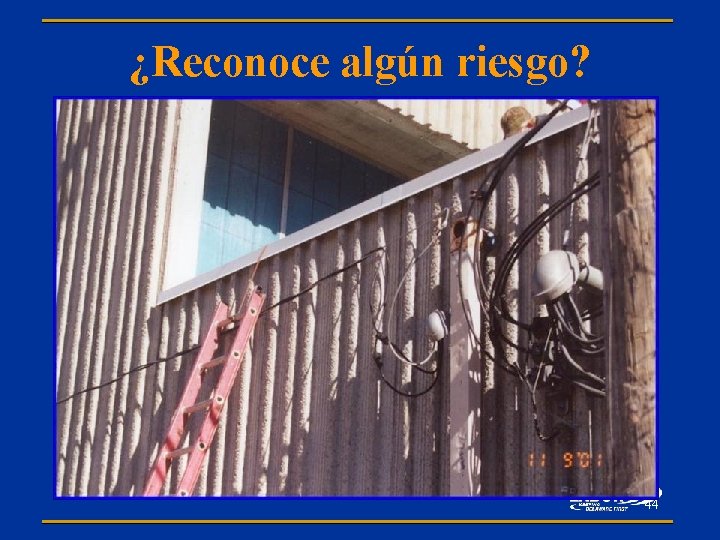 ¿Reconoce algún riesgo? 44 