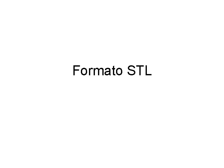 Formato STL 