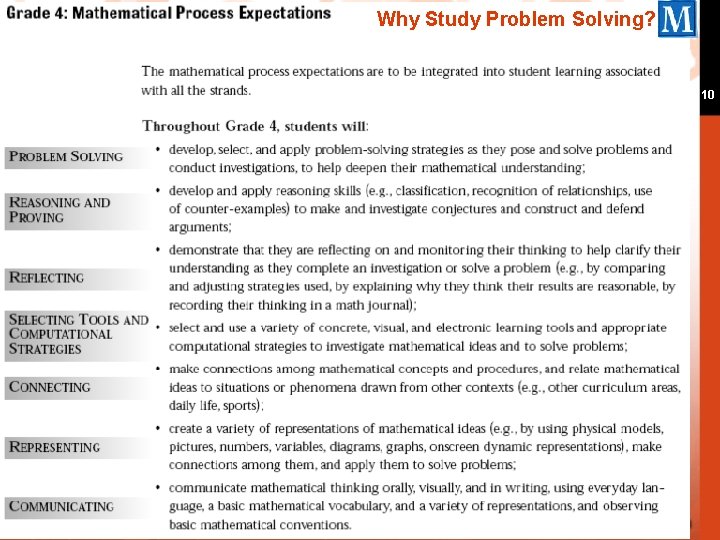 Why Study Problem Solving? 10 